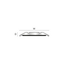 CAS407.81 Aluminium Cover Strip Self-Adhesive - Matt Silver - 38x3.5mm - 0.9m and 2.7m