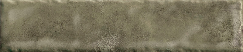 Wall tile Monpelli Olive Mix 6.5x29.8 cm Rectangle - Ceramic Gloss Rectified - Olive green shades