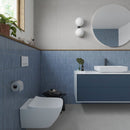 Wall tile Deco Lingot Blue 32x62.5 cm Rectangle - Porcelain Semi-gloss - Rich Blue tint