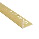 ESA100.90 Aluminum Tile Trim Straight - Brushed Natural - 10mm - 2.5m