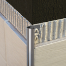 ESQ107.84 Stainless Steel Tile Trim Quadrant - Brushed Steel - 10mm - 2.5m