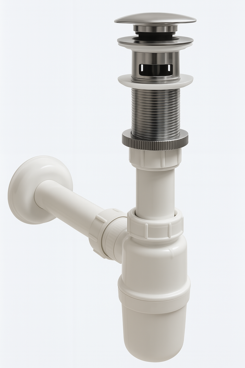 Kit de siphon esben click plug avec trou de trop-plein avec bouchon en plastique siphon par L'Aqua®