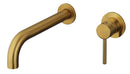 Wastafelmengkraan Sirio Inbouw 23,5cm Geborsteld Goud