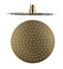 Douche de tête Flat Round 25 cm Or Brossé