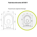 Toilet seat Terra toilet seat Slimline softclose A010011