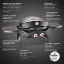 GasBBQ Landmann Pantera 2.0 Draagbare BBQ Zwart
