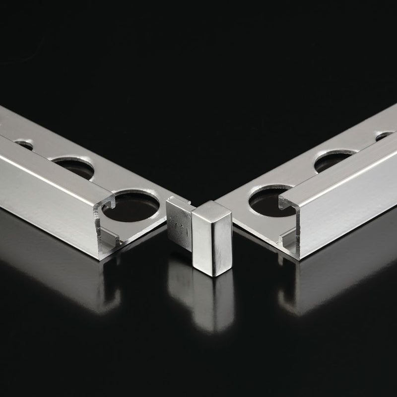 Hoekstuk Glans Zilver 5 mm (4 stuks) EMG050.91 by Genesis