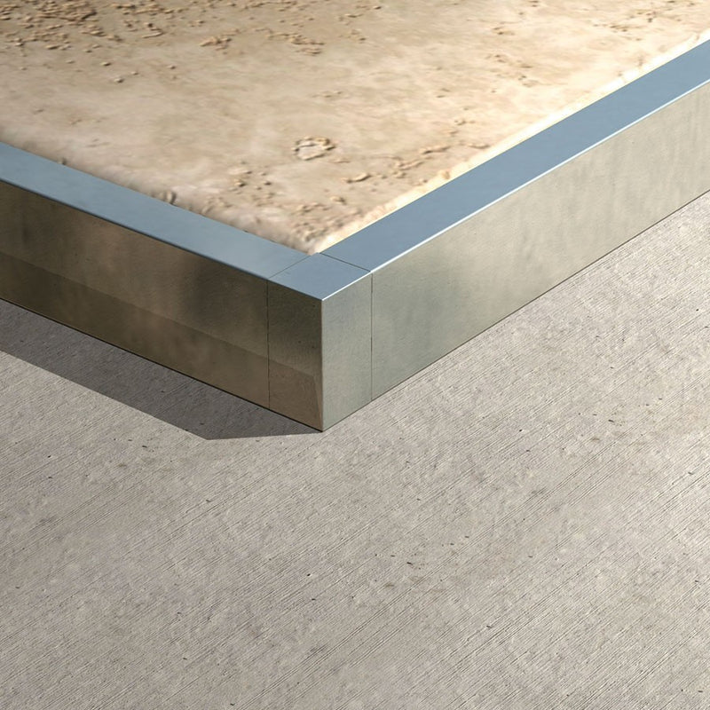Hoekstuk Glans Zilver 5 mm (4 stuks) EMG050.91 by Genesis