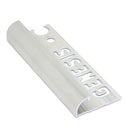 Pièce d'angle Aluminium Argent Mat 12 mm (4 pièces) EAC120.81 par Genesis