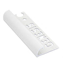 Pièce d'angle Aluminium Blanc 8 mm (4 pièces) EAC080.01 de Genesis