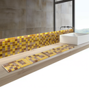 Listello Mozaiek mix Oker Glas Bruin-Geel 5 x 20 cm