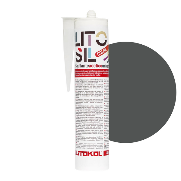 Litokol Litosil silicone sealant 300ml Black 1