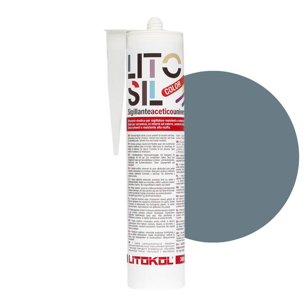 Litokol Litosil mastic silicone 300ml Bleu 2