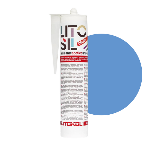 Litokol Litosil mastic silicone 300ml Bleu 4