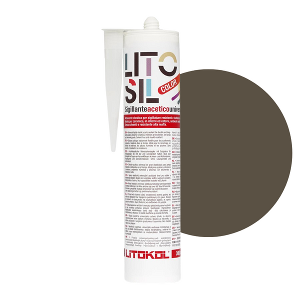 Litokol Litosil silicone sealant 300ml Brown 5