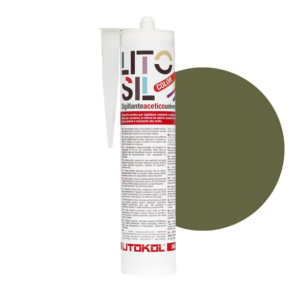 Litokol Litosil mastic silicone 300ml Vert 4