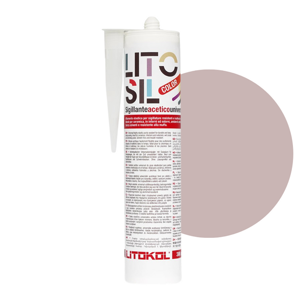 Litokol Litosil silicone sealant 300ml Pink 1