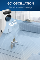 Refroidisseur d'air 3 en 1 Arctic Breeze R117 - Refroidisseur d'air 3 en 1 sans pales 75 W 230 V