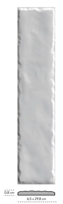 Carrelage mural Monpelli Blue Mix 6,5x29,8 cm Rectangle – Céramique Brillant Rectifié – Tons Bleu Méditerranéen