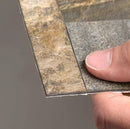 Bande adhésive en pierre naturelle Slimline Metal Frost Interlock 15x60 cm Décoration murale