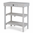 Potting table Lignum White with drawer Acacia wood 50 x 70 x 90 cm