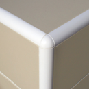 PDP604.01 PVC External Corner Piece Round - White - 6mm - Set of 4