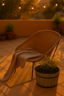 Planter tree tub set of 3 brushed gray acacia FSC 