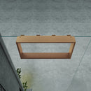 Opbouwnis voor douchewand, 4 Handdoekhaken, aluminium, 60 × 30 × 8 cm – Geborsteld koper – sfeerbeeld 2