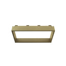 Opbouwnis voor douchewand, 4 Handdoekhaken, aluminium, 60 × 30 × 8 cm – Geborsteld goud