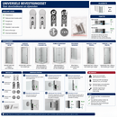 Universele Scharnierset Douchedeur Chroom 6-8mm