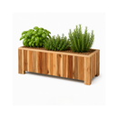 Rectangular planter S Lignum Acacia FSC 70 x 30 x 30 cm Natural oiled