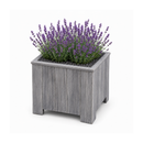 Jardinière Storm Lignum - 30 cm de haut - 30 cm de large - Gris - Jardinières d'extérieur Carrées - Bois d'acacia FSC - pour Jardin, Terrasse et Balcon