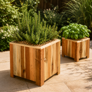 Storm Plantenbak Vierkant 30x30 cm Naturel Geolied Acaciahout FSC