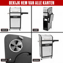 HoutskoolBBQ Grillchef by Landmann  Silver Wagon  Zilver | Zwart