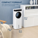 Coolboy R117 3-in-1 Aircooler met Koelelementen | Bladloze Luchtkoeler 75W met Afstandsbediening