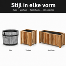 Storm Plantenbak Vierkant 30x30 cm Naturel Geolied Acaciahout FSC