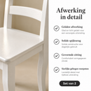 Dining room chair Ardeche White 88 x 43 x 49 cm