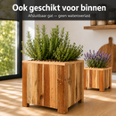 Storm Plantenbak Vierkant 30x30 cm Naturel Geolied Acaciahout FSC
