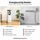 Coolboy R117 3-in-1 Aircooler met Koelelementen | Bladloze Luchtkoeler 75W met Afstandsbediening