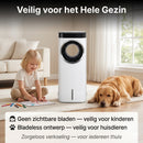 Coolboy R117 3-in-1 Aircooler met Koelelementen | Bladloze Luchtkoeler 75W met Afstandsbediening