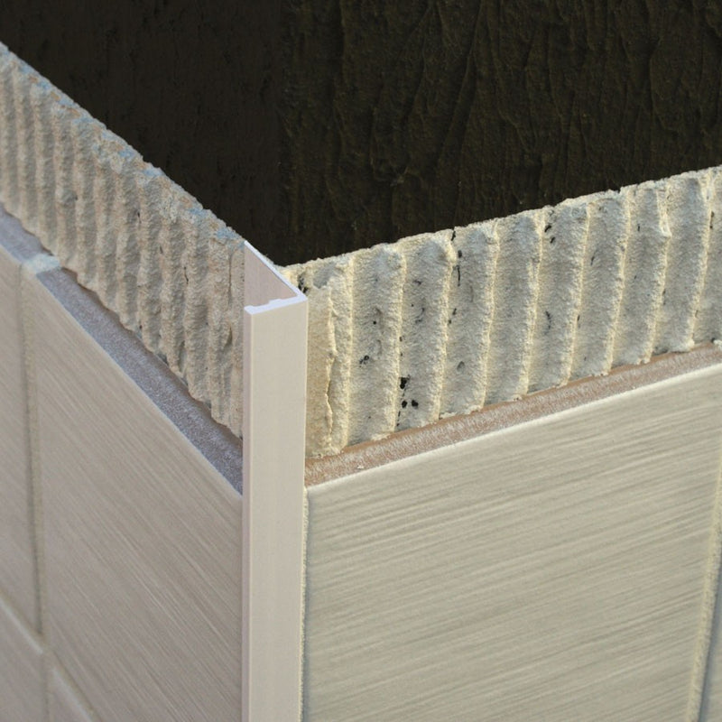 Tile profile Straight Gray PVC 10 mm 250 cm ESP100.11 by Genesis