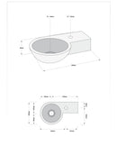 Complete Fountain Set Tomas with Cross Head Tap and Drain Set by L'Aqua®