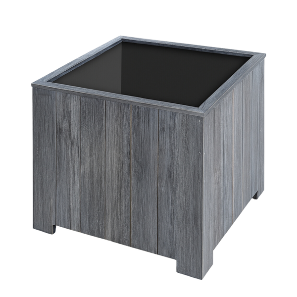 Vierkante plantenbak L Lignum Acacia FSC 50 x 50 cm Grijs