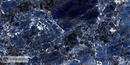 Vloertegel Galaxy Blue 60x120 cm Rechthoek - Porselein Hoogglans Gerectificeerd - Marmerlook Diep Blauw