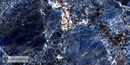 Vloertegel Galaxy Blue 60x120 cm Rechthoek - Porselein Hoogglans Gerectificeerd - Marmerlook Diep Blauw
