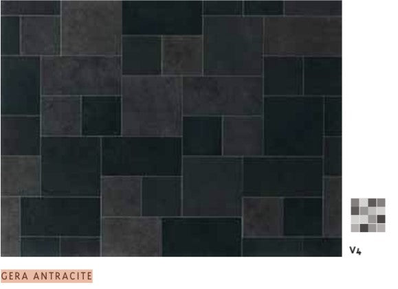 Carrelage Gera anthracite rect. 15,0 x 15,0 cm