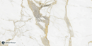 Carrelage de sol Gold Calacatta Blanc 60x120 cm Rectangulaire – Porcelaine Lappato Rectifié – Aspect marbre