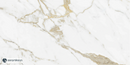 Carrelage de sol Gold Calacatta Blanc 60x120 cm Rectangulaire – Porcelaine Lappato Rectifié – Aspect marbre