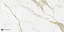 Carrelage de sol Gold Calacatta Blanc 60x120 cm Rectangulaire – Porcelaine Lappato Rectifié – Aspect marbre