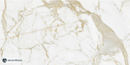 Carrelage de sol Gold Calacatta Blanc 60x120 cm Rectangulaire – Porcelaine Lappato Rectifié – Aspect marbre